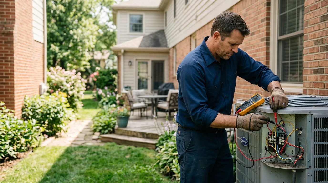 HVAC technician working near Campbell, NY